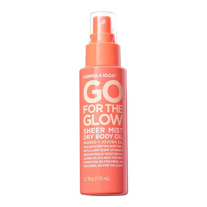FORMULA 10.0.6 - Go for the Glow Dry Body Oil - Sheer Body Mist for Deep Hydration 3.7 fl oz (110ml)