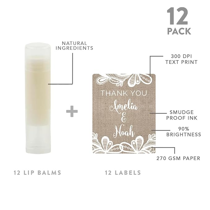 Andaz Press Personalized Wedding Party Lip Groom