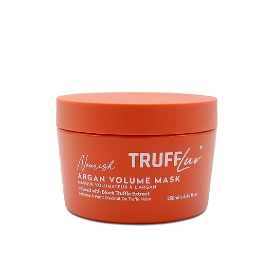 | Nourish Collection Argan Volume Mask, Infused with Black Truffle Extract, Lightweight Thickening & Volumizing Hair Mask, Restores Vitality & Builds Body, Paraben Free, Sulfate Free, 250ML