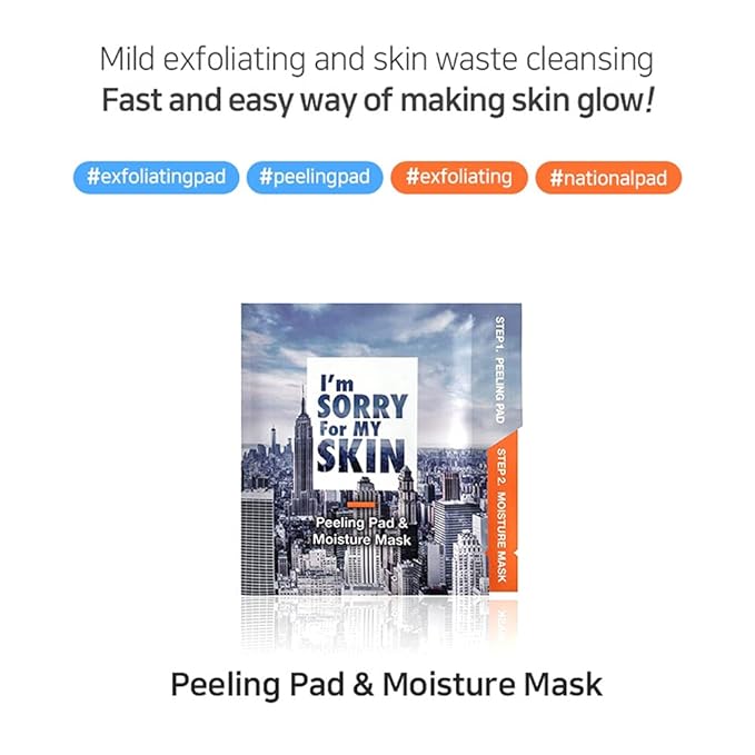 I'M SORRY FOR MY SKIN Peeling Pad & Moisture Mask