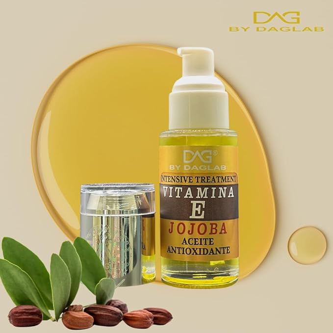 Vitamin E Oil (1.3 Fl Oz) - Intensive Treatment for Cosmetic Use | Enriched with Jojoba, Aloe Vera, Argan, and Glycerin