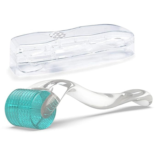 Derma Roller, 192 Titanium Microneedles 0.3mm for Face, Body and Scalp - Microneedling Roller for Men and Women - Skin care tools