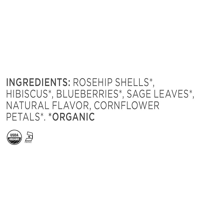 Tea Forte Blueberry Merlot Premium Organic Loose Leaf Caffeine-Free Herbal Tea Blend Canister, Makes 35-50 Cups, Tea Gifts for Mother's Day