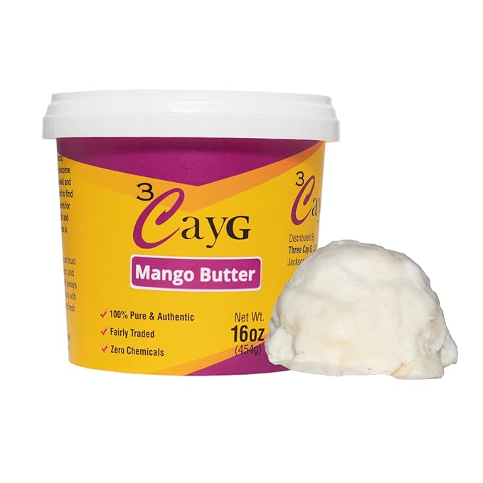 1lb Mango and 1 Lb Shea Butter Bundle Pack for DIY Body Butters and More