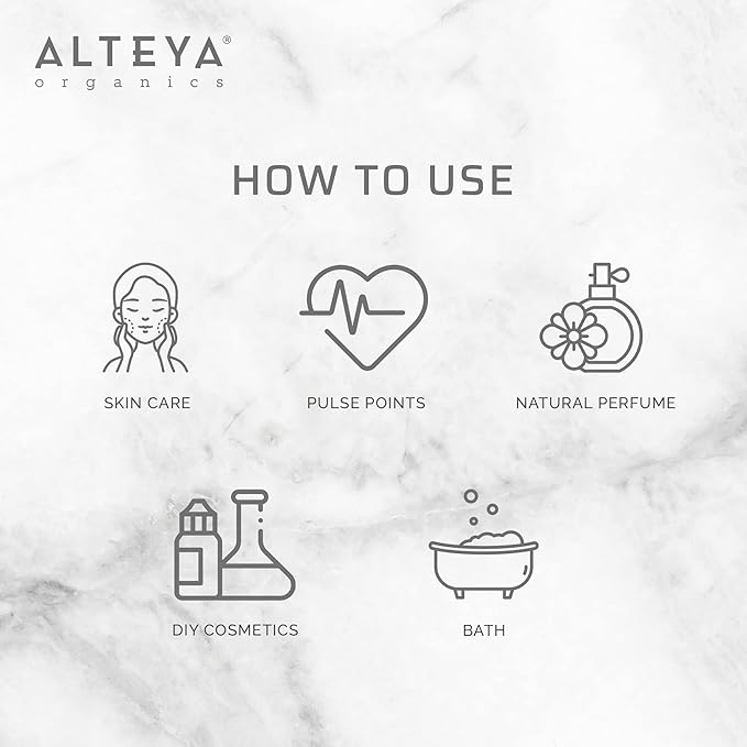 Alteya Bulgarian Rose Absolute Oil Rosa Damascena Multi-Use Oil Blend Excellent for Aromatherapy, Fragrance, Skincare and Massage Therapy 10mL