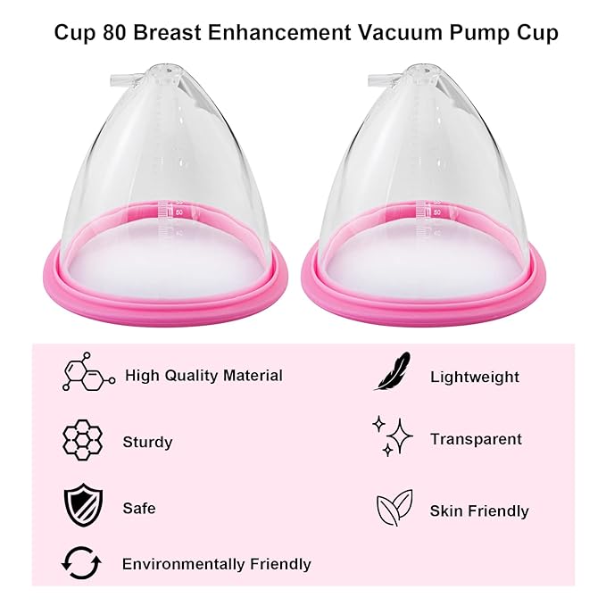 Elitzia Accessories Cup 70 80 90 105 120 One Pair Breast Enlargement Vacuum Pump Cups Shape Breast Lifting Machine Digital Breast Beauty Salon Spa Equipment Professional Beauty Instrument