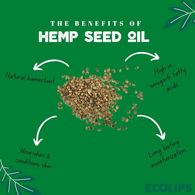 Eco Lips Organic Hemp Lip Balm (Vanilla,