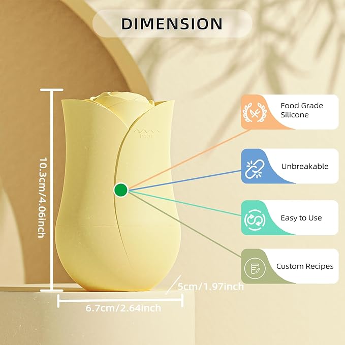 Ice Roller For Face，Cryo Cube Ice Roller For Facial And Eye,Skincare Tools,For Relieving Facial Edema, Shrinking Pores, And Lifting And Firming The Skin (Yellow)