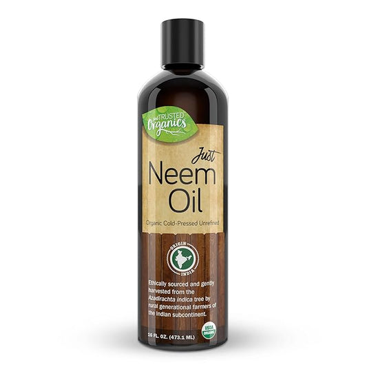 Organic Neem Oil, 100% Pure, Cold Pressed 16 Fluid Ounces