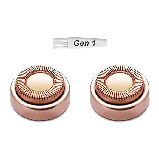 Generation 1 Replacement Heads for Old Flawless Gen 1 Facial Hair Remover, 2 pack