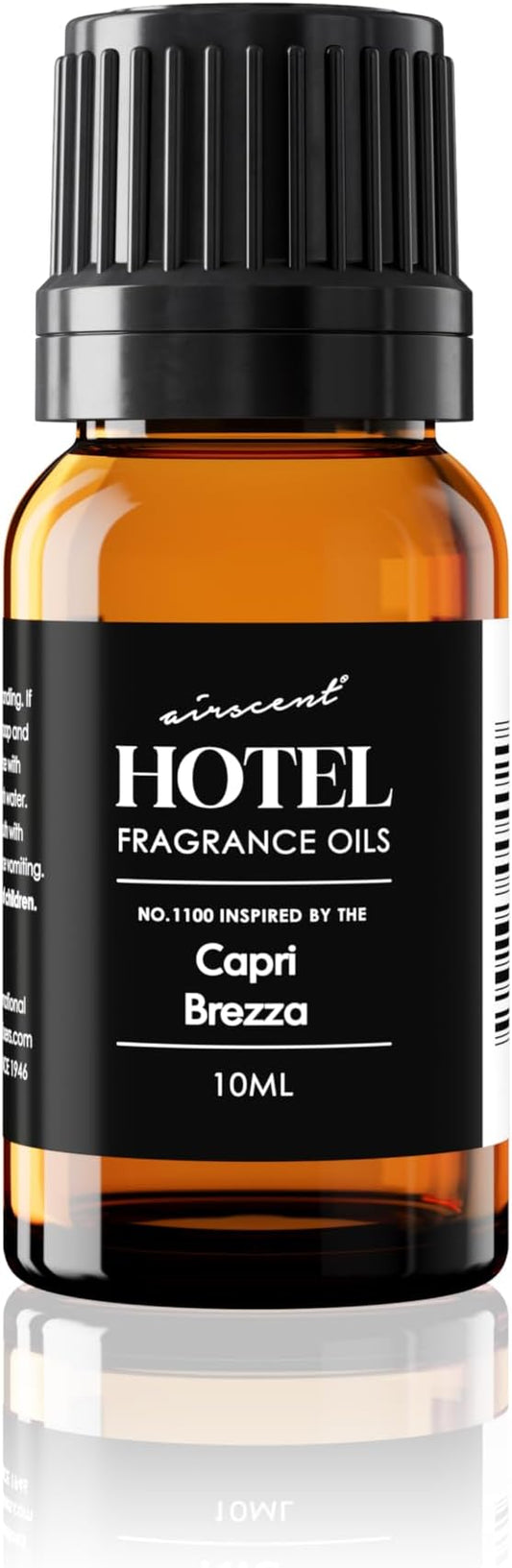 AirScent Capri Brezza Diffuser Oil - Volcano-Inspired Premium Fragrance Oil No. 1100 for Ultrasonic and Waterless Diffusers and Crafting - 10 mL, 0.34 fl oz Glass Bottle with Dropper