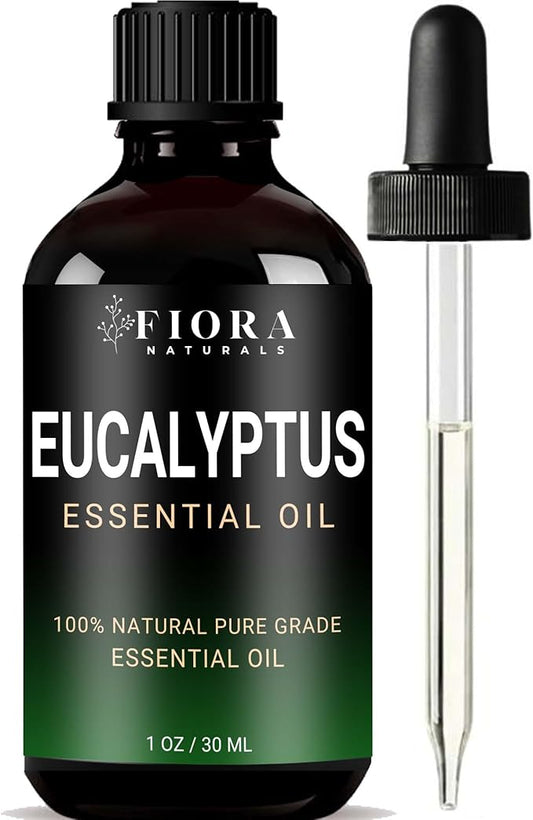 Eucalyptus Essential Oil - 100% Pure Eucalyptus Oil for Diffuser, Humidifier, Sinus, Cold, and Aromatherapy - Natural Eucalyptus Oil for Skin, Hair, Scalp and Massage