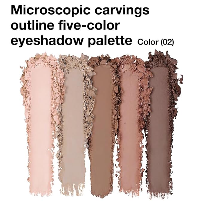 evpct 5Colors Matte Nude Eye Shadow Palette Makeup for Older Women, Nude Pink Brown Taupe Neutral Matte Smokey Cream Mini Eyeshadow Palette for Blue Green Eyes, Contour Makeup Palettes sombras de ojos