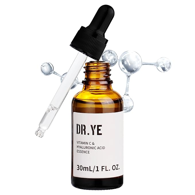 Vitamin C Serum for Face with Hyaluronic Acid, Hydrating & Tightening, Dual Vitamin C with Vitamin E & Pro-Xylane, For All Skin Types, 1fl oz Tawny Dropper Bottle