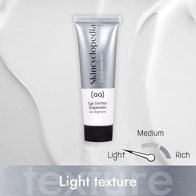 Eye Contour Azelaic Complex 10%, Skin Brightener, High Grade Suspension for Dark Circles, Puffy Eyes, Crow's Feet, Fine Lines & Wrinkles, Redness Relief, Fade and Repair Dark Spots