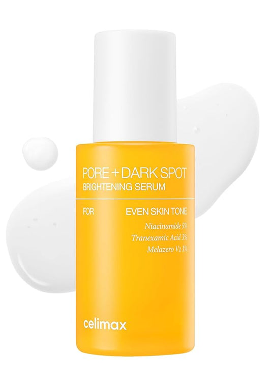 celimax Pore+Dark Spot Brightening Serum 30ml | Gel-like Serum for Enlarged Pores with Niacinamide, Tranexamic Acid, Pore Minimizer, Non-Irritating, Hydrating, For Sensitive Skin, hyperpigmentation