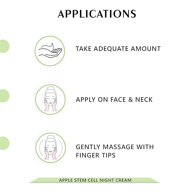 Shir-Organic Pure Apple Stem Cell Night Cream Lightweight Hyperpigmented Combination & Mature Skin Powerful Natural Source Skin Brighteners(15 ML)