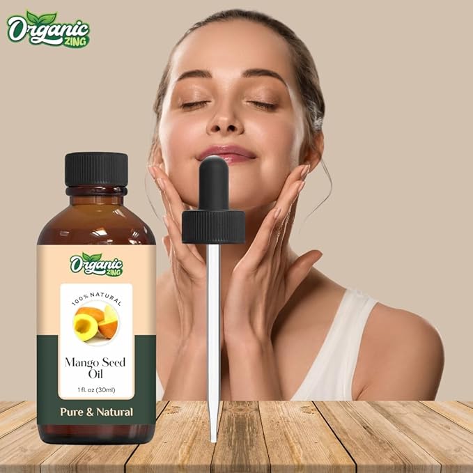 Mango Seed (Mangifera Indica) Oil | Pure & Natural Carrier Oil for Skincare, Hair Care & Massage-30ml/1.01fl oz