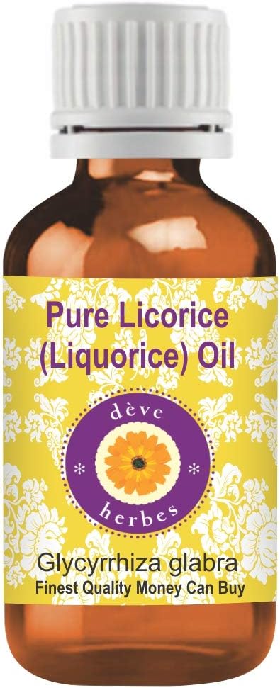 Deve Herbes Pure Liquorice (Licorice) Oil (Glycyrrhiza glabra) 15ml (0.50 oz)