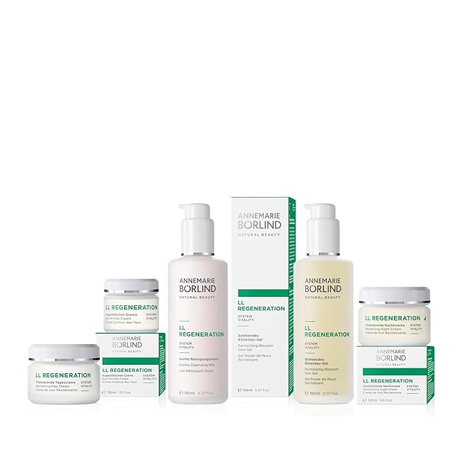 ANNEMARIE BÖRLIND - LL REGENERATION Revitalizing Night Cream - Natural Anti Aging Vitamin C, E and Retinoid Face Cream for Visibly Firmer and Wrinkle Free Skin - Step 4 of 5-1.69 Oz.