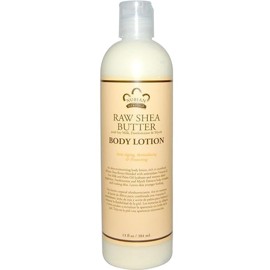 NUBIAN HERITAGE Raw Shea Butter Body Lotion, 13 FZ