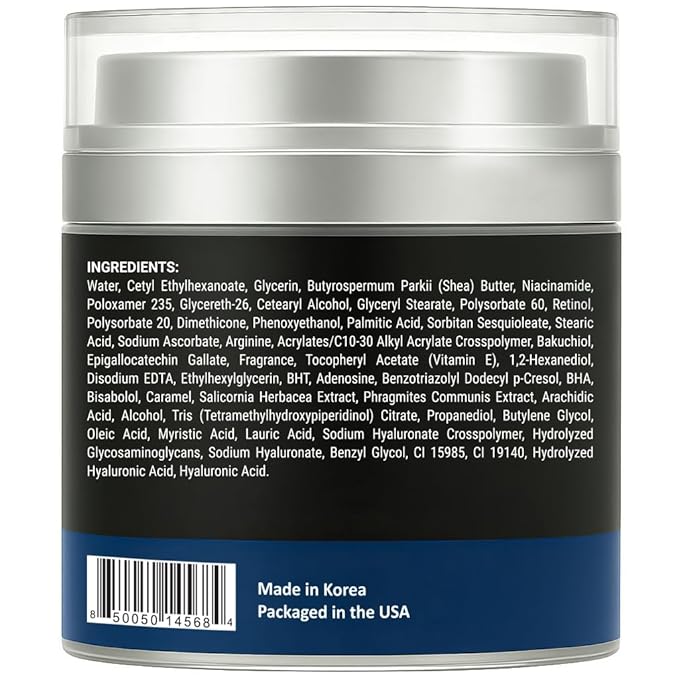 DEL SUR Retinol Cream for Face 50ml – Anti-Aging Night Moisturizer with Hyaluronic Acid, Bakuchiol & Niacinamide – Retinol Cream for Wrinkles, Fine Lines & Dark Spots 50ml