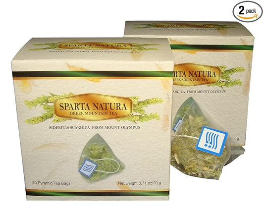 Sparta Natura Organic Greek Mountain Tea, Pyramid Tea Bags, Authentic, Quick and Easy (2)