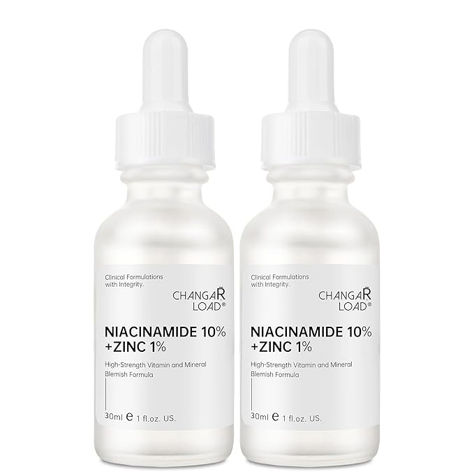 Niacinamide 10%+ Zinc 1% Serum For Face, Niacinamide Serum For Face, Dermatologist, Redness Relieve-30ml 1floz, 2Pcs