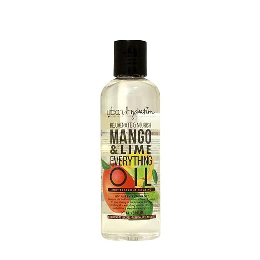 Urban Hydration Rejuvenate & Nourish Mango & Lime Everything Oil | Sulfate, Paraben, Gluten and Dye Free, Helps with Acne, Hydrates, Softens & Improves Overall Appearance of Skin| 6.8 Ounces