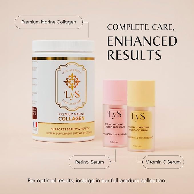 Lys by Misa Korean Vitamin C Serum for Face - For a Radiant Glow - Advanced Skincare with Vitamin E, Ferulic Acid & Arbutin - Brightens, Hydrates & Protects All Skin Types - Made in Korea