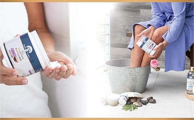 Health and Wisdom Magnesium Bath Salt - Magnesium Chloride Flakes for Bath Soak, 4X Epsom Salt Concentration, Unscented Formula, Dead Sea Sourced, Zero Additives - 12oz