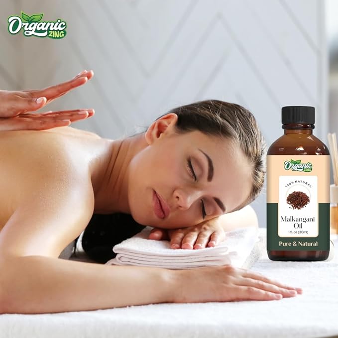 Malkangni Seed (Celastrus paniculatus) Oil | Pure & Natural Carrier Oil for Massage, Skin Care, Hair Care- 30ml/1.01fl oz