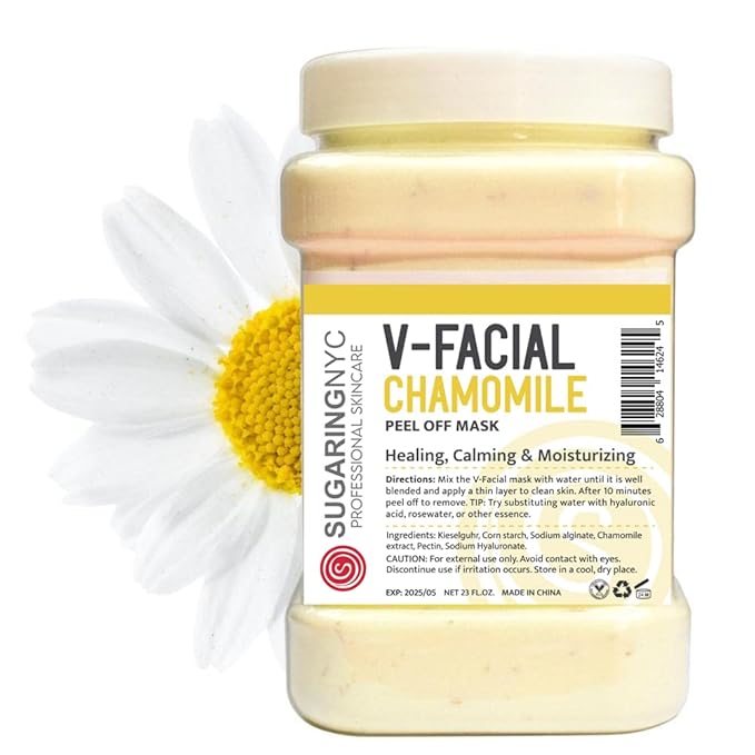 Sugaring NYC Chamomile Vajacial Jelly Mask Peel-Off Bikini, Underarms Area Peel Mask - Chamomile - Professional Size 23oz