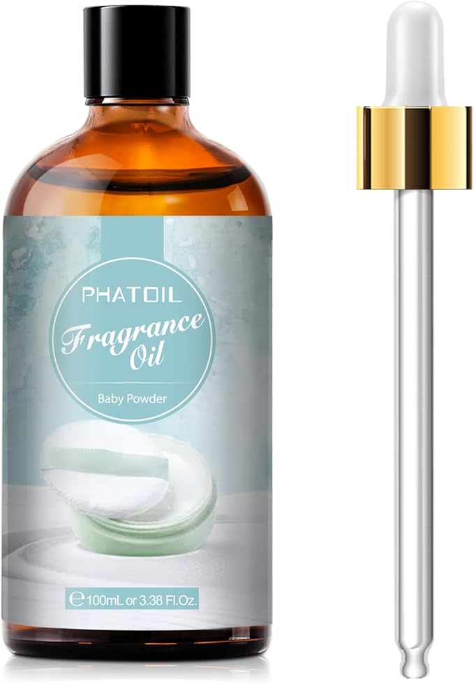 3.38FL.OZ Baby Powder Fragrance Oils for Aromatherapy, Essential Oils for Diffusers for Home, Perfect for Diffuser, DIY Candle and Soap Making, DIY Scented Products - 100ml