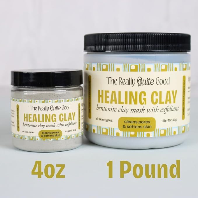 Purifying Clay Mask for Oily Skin, Blackheads & Pore Tightening – Deep Cleansing Detox Mask with Bentonite & French Green Clay for Soft, Hydrated Skin, Exfoliation, and Radiant Glow