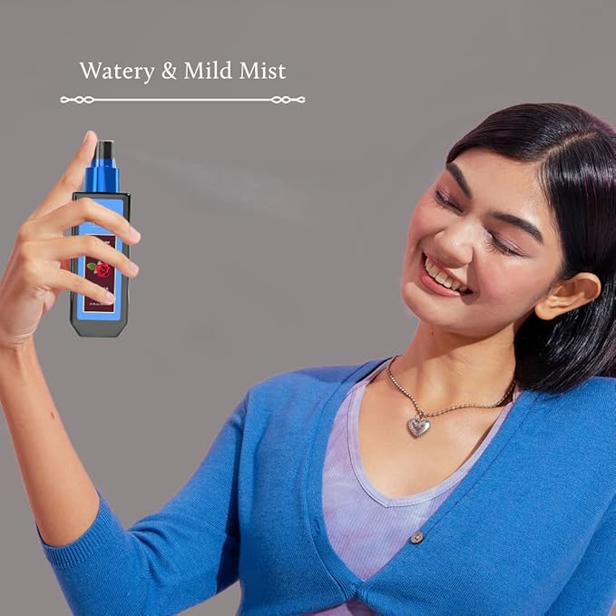 Blue Nectar Manjistha Vitamin C Face Serum for Anti Wrinkle & Skin Firming (1FlOz) with Natural Rose Face Toner for Glowing Skin & Pore Tightening(3.38Fl Oz)