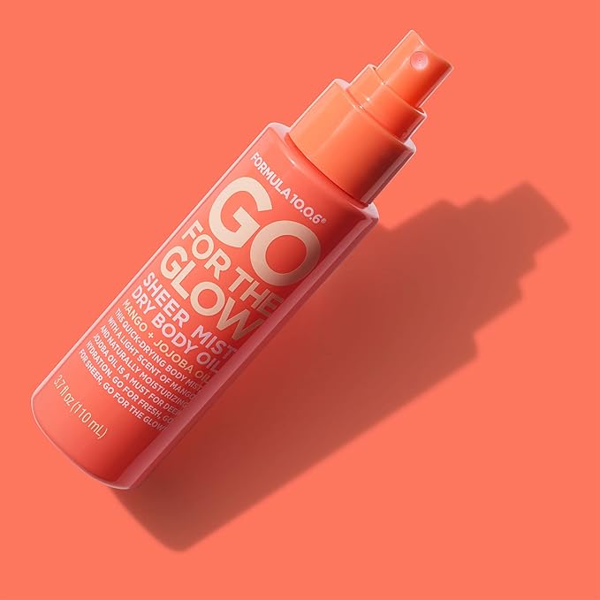 FORMULA 10.0.6 - Go for the Glow Dry Body Oil - Sheer Body Mist for Deep Hydration 3.7 fl oz (110ml)