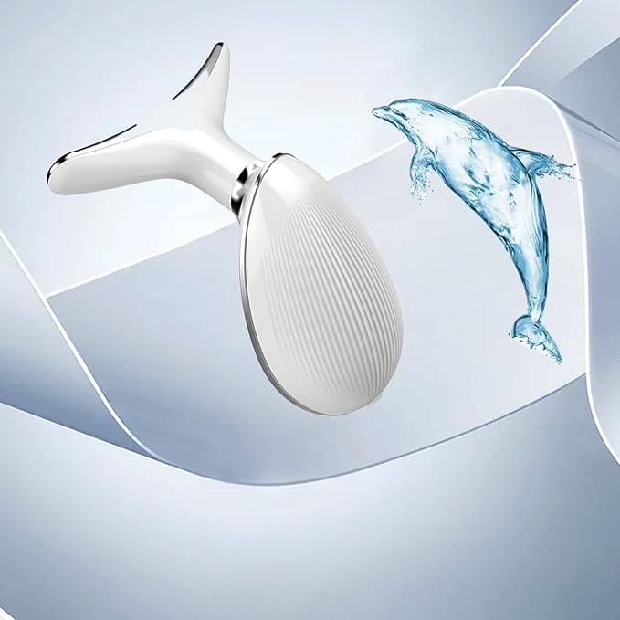 Facial and Neck Massager, Multi-Mode Adjustabl, Facial Shaping Tool, Can Be Used with Lotion to Improve Skin Condition (White)