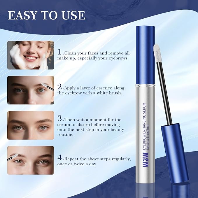Eyebrow Serum,Eyebrow Growth Serum Advanced Formula for Boost Longer, Fuller, and Thicker Brows Lashes