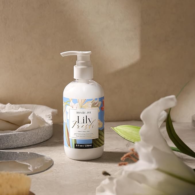 Daily Hand & Body Lotion with Moisturizing Shea Butter for All Skin Type- Lily Fresh - 236 ML / 8 FL OZ