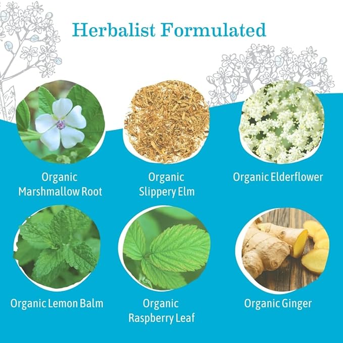 Throat Soothie Tea with Elderflower for Immune Support | Formulated with No Licorice | Safe for Kids & During Pregnancy, 16-Count (Packaging May Vary, 2-Pack)