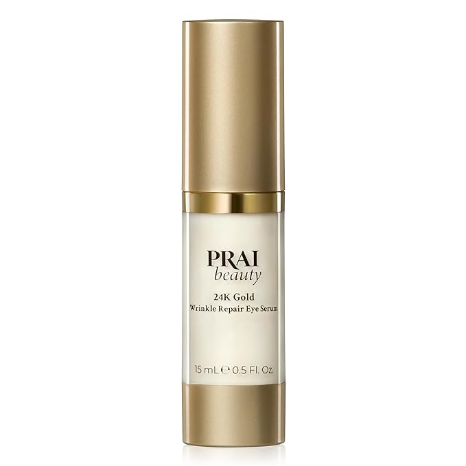 PRAI Beauty 24K Gold Wrinkle Repair Eye Serum - Anti-Aging & Anti-Wrinkle Serum - 0.5 Oz