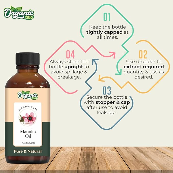 Manuka (Leptospermum scoparium) Oil | Pure & Natural Oil for Skin Care. Hair Care, Aroma & Diffusers- 30ml/1.01fl oz