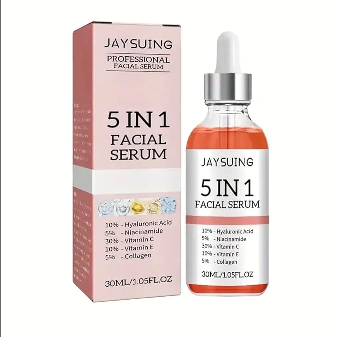 Tratamiento facial con Acido Hialuronico, Colageno, Niacinamida, Vitamina C y E. Formula de Hidratacion para Minimizar Poros, Adecuado para todo los tipos de Piel, No irritante, Libre de Alcohol