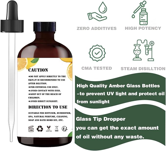 Ylang Ylang Essential Oil (4 oz/120 ml) - Ylang Ylang Oils Used in diffusers, humidifiers, Home Baths, Cleaning Products, Yoga, DIY Soaps and DIY Scented Candles