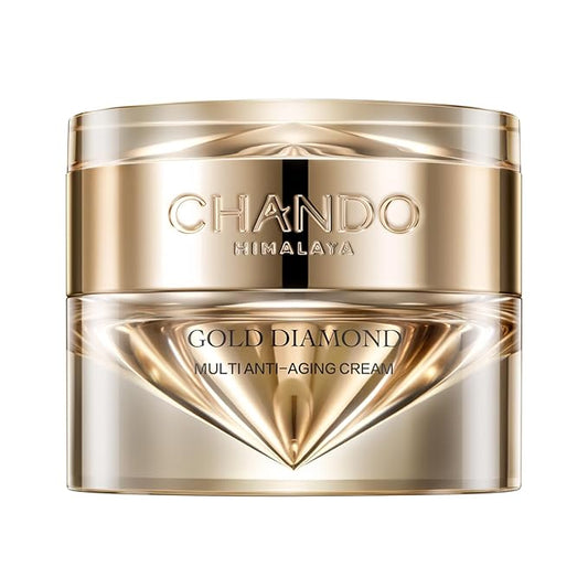 Gold Diamond Multi Anti-aging Cream (55g/1.94oz) - Super Multi-Corrective, Sculpting, Firming, Tightening, Anti-Wrinkle, Moisturizing Night Cream with Tri-peptide, Hyaluronic Acid