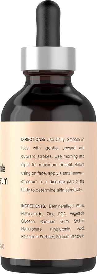 Coera Niacinamide Serum with Zinc | 4 fl oz | Moisturizer for Face and Skin | with Hyaluronic Acid | Professional Strength Formula | Free of Parabens, SLS & Fragrances | Packaging May Vary