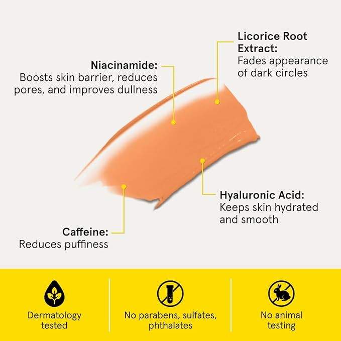 Lumin Instant Dark Circle Corrector for Men (Not A Concealer), Brightens Eyes, Reduce Dark Circles, Puffiness, Under Eye Men Makeup, Men's Eye Cream, Perfect for Deep Skin Tones, 20mL