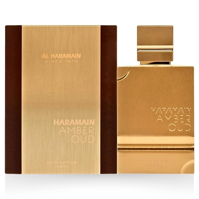 Al Haramain Amber Oud Gold Edition Eau De Parfum Spray 100ml (3.4 oz) - Unisex Arabian Perfume for Women & Men, Long-Lasting Amber Cologne with Refreshing & Sweet Fragrance