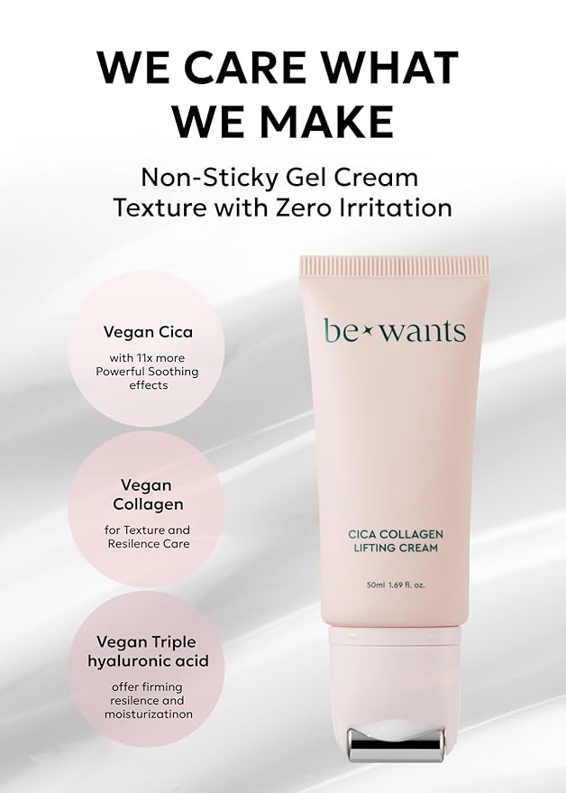 [K-Beauty] Bewants Cica Collagen Lifting Cream(1.7 fl oz) and Phyto Collagen Roll-On Eye Cream